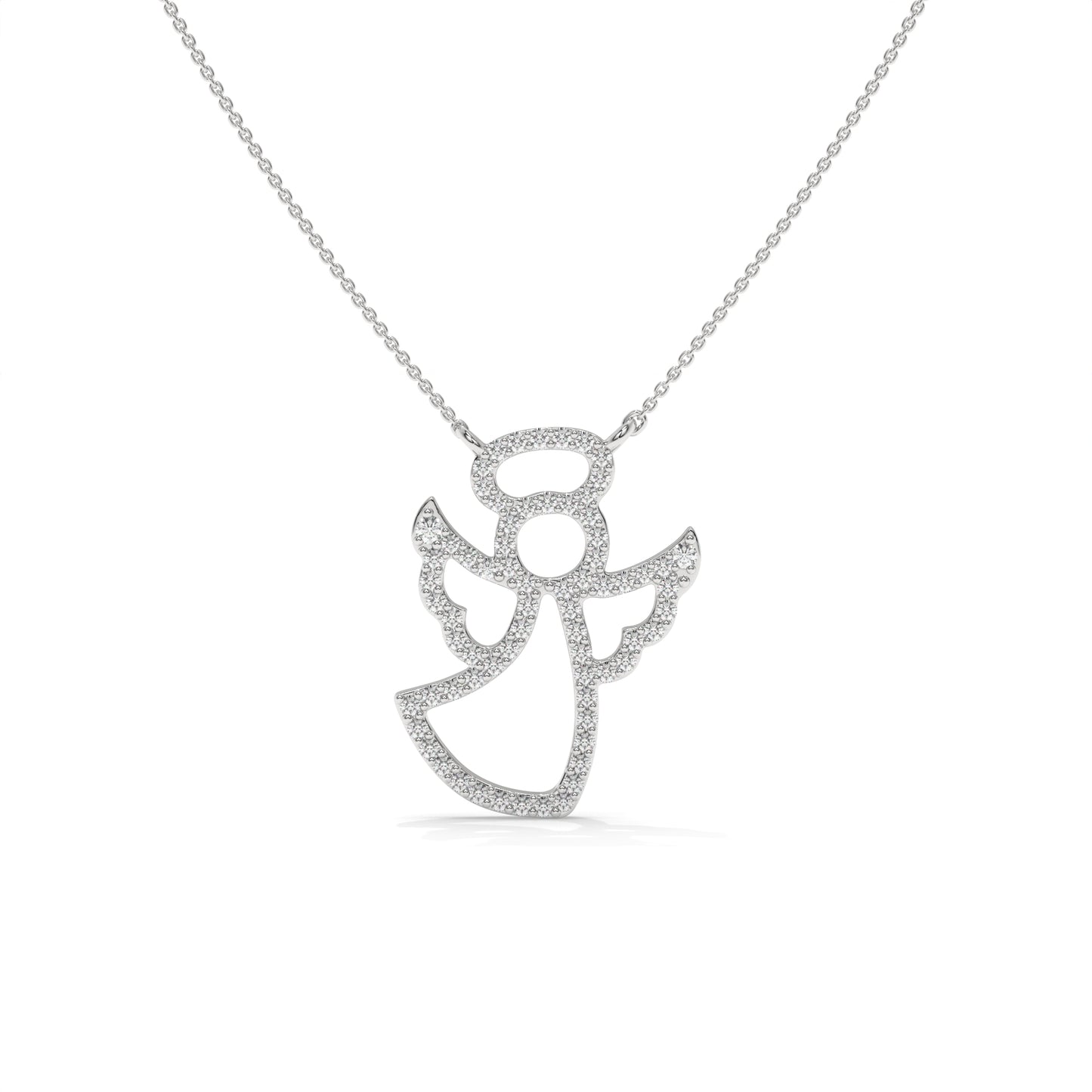 Angel Diamond Pendant Necklace - 0.27 CTW