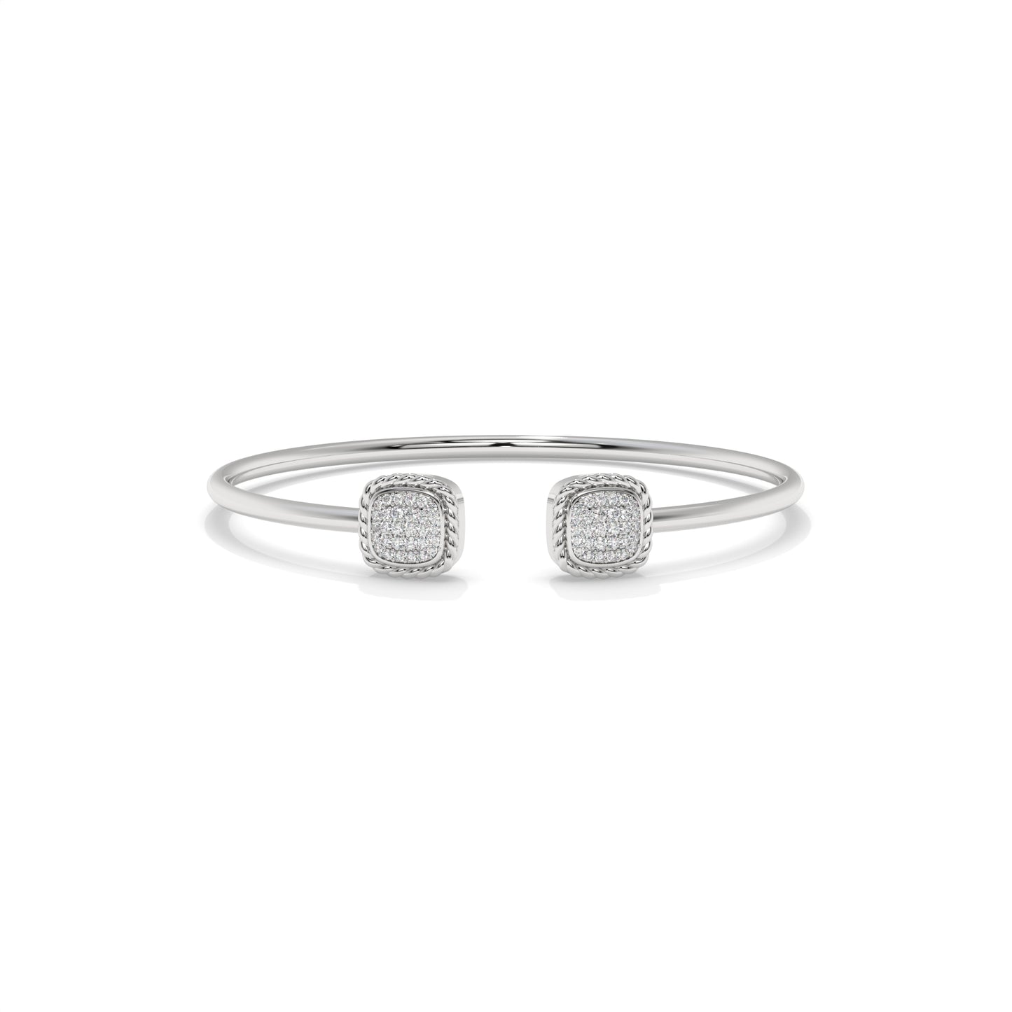 Open Cuff Diamond Bangle Bracelet – 0.40 CTW
