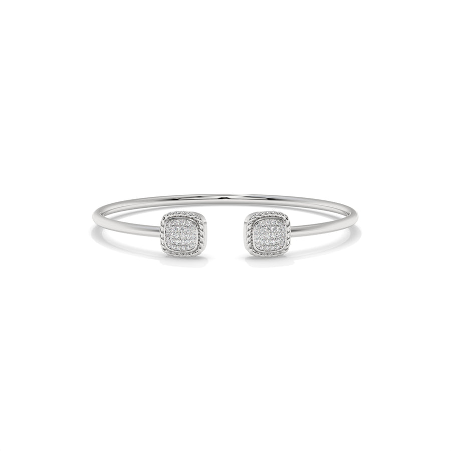 Open Cuff Diamond Bangle Bracelet – 0.40 CTW