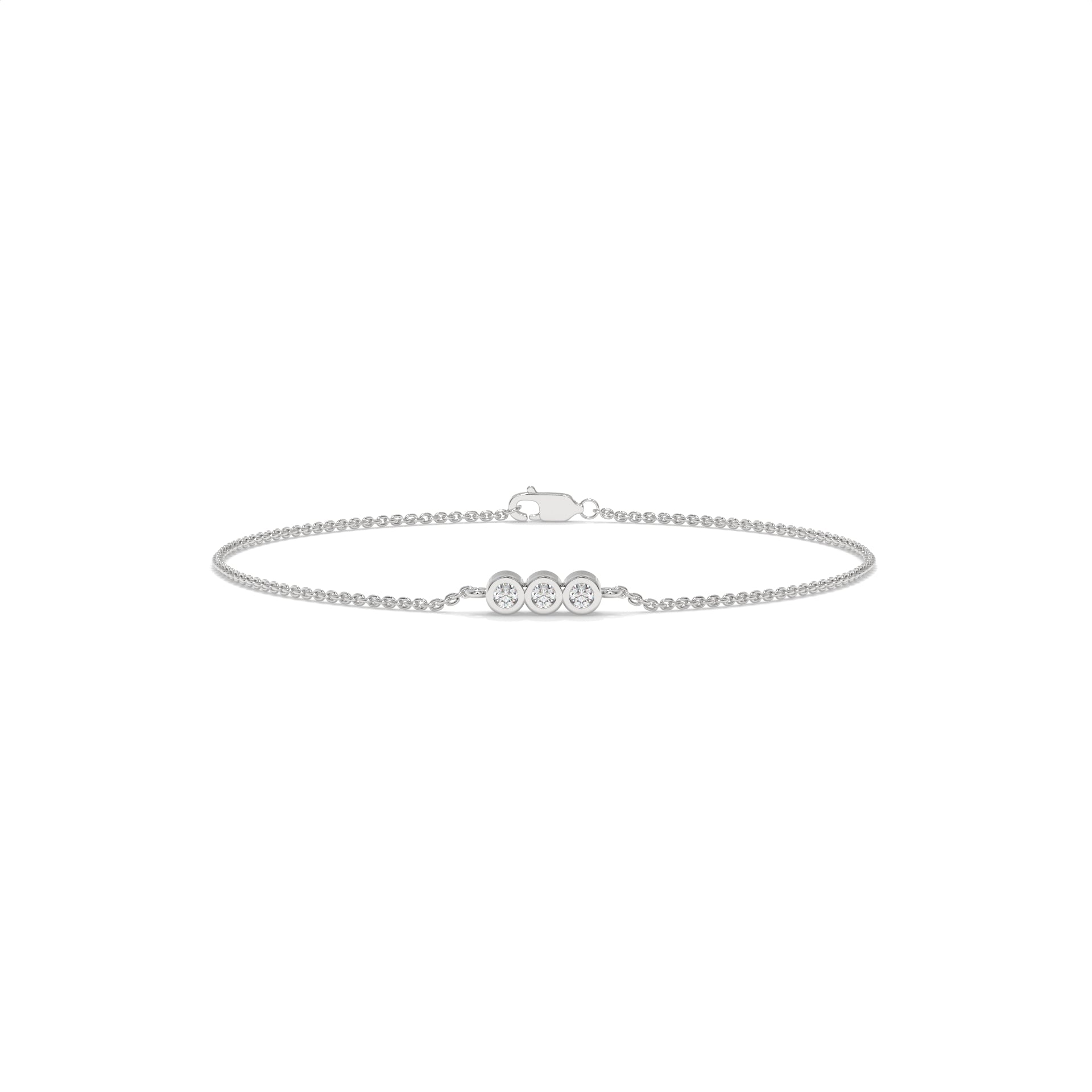 0.10 CTW Lab-Grown Diamond Minimal Bracelet