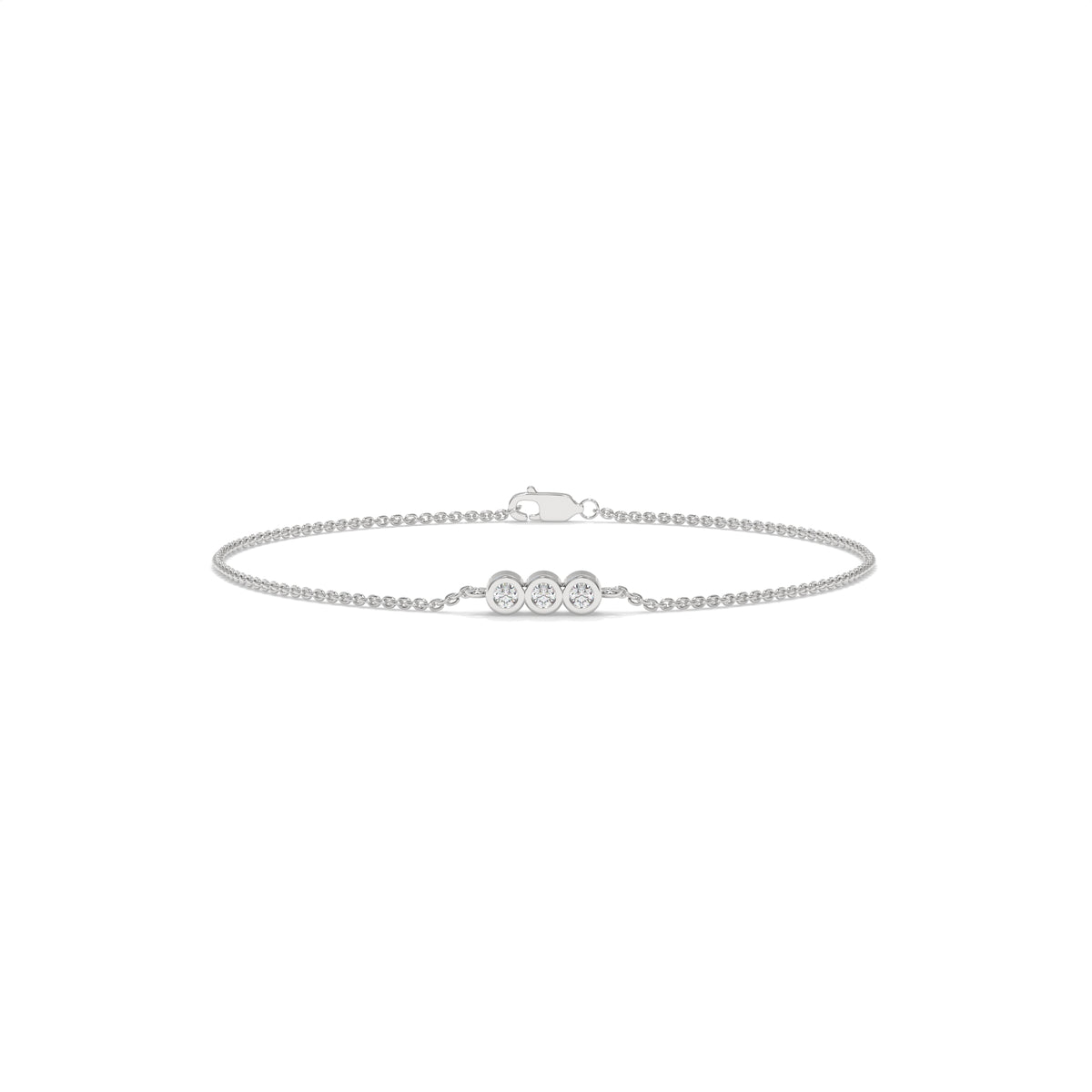 0.10 CTW Lab-Grown Diamond Minimal Bracelet