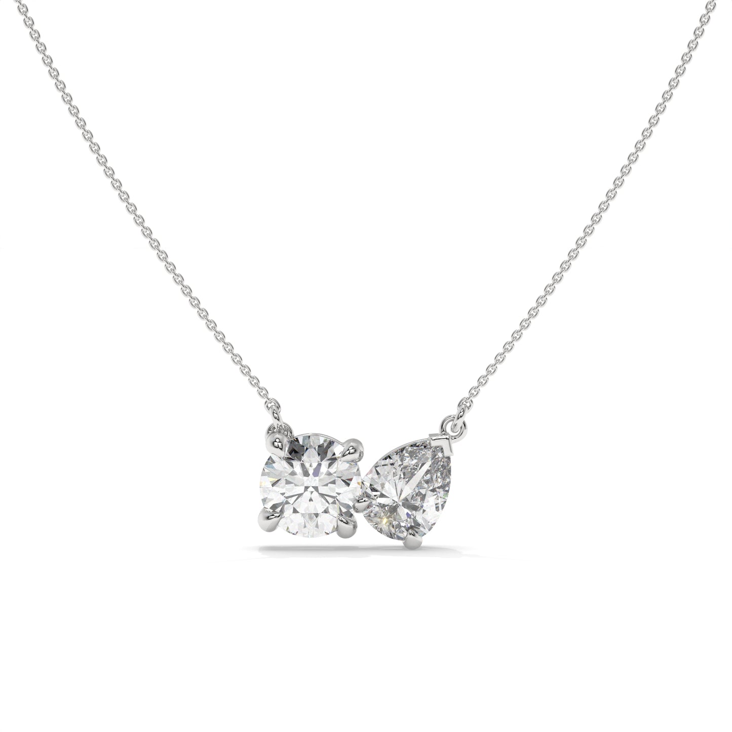 2.00 CTW Diamond Bow Necklace