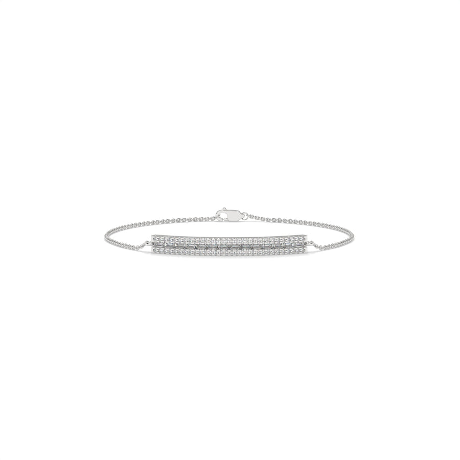 Pavé Diamond Bar Bracelet – 0.65 CTW