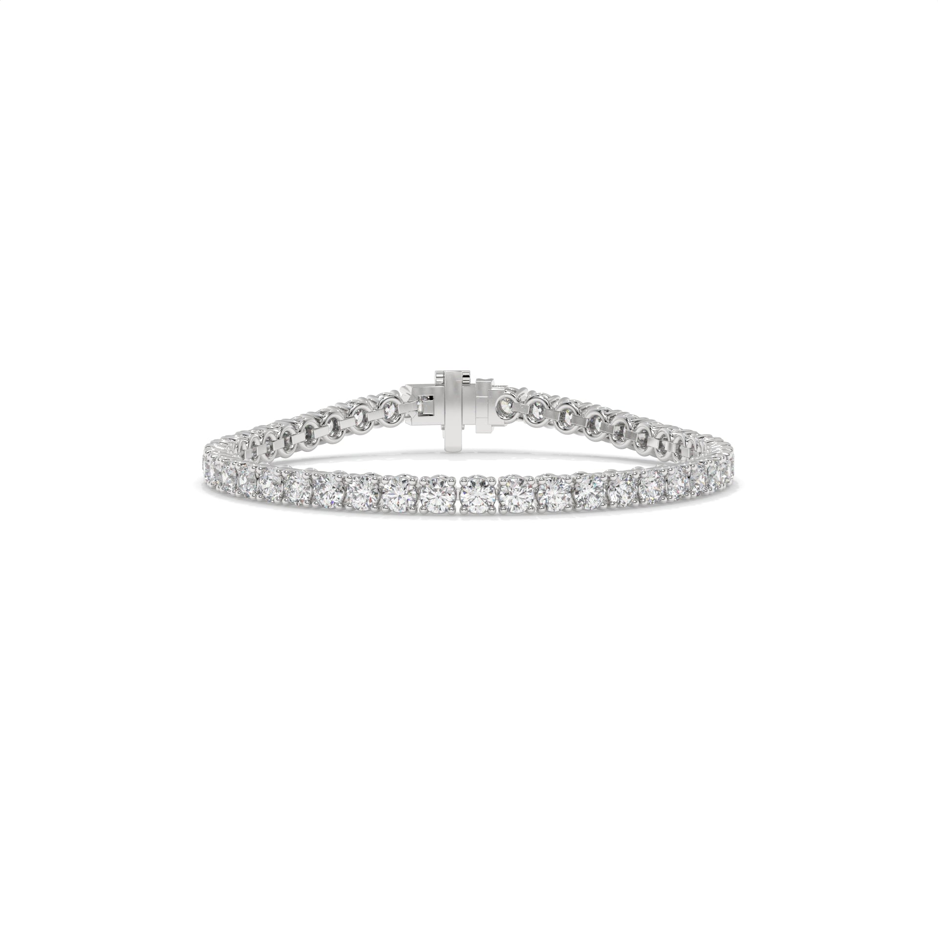 4.20 CTW Chevron Diamond Bangle Bracelet