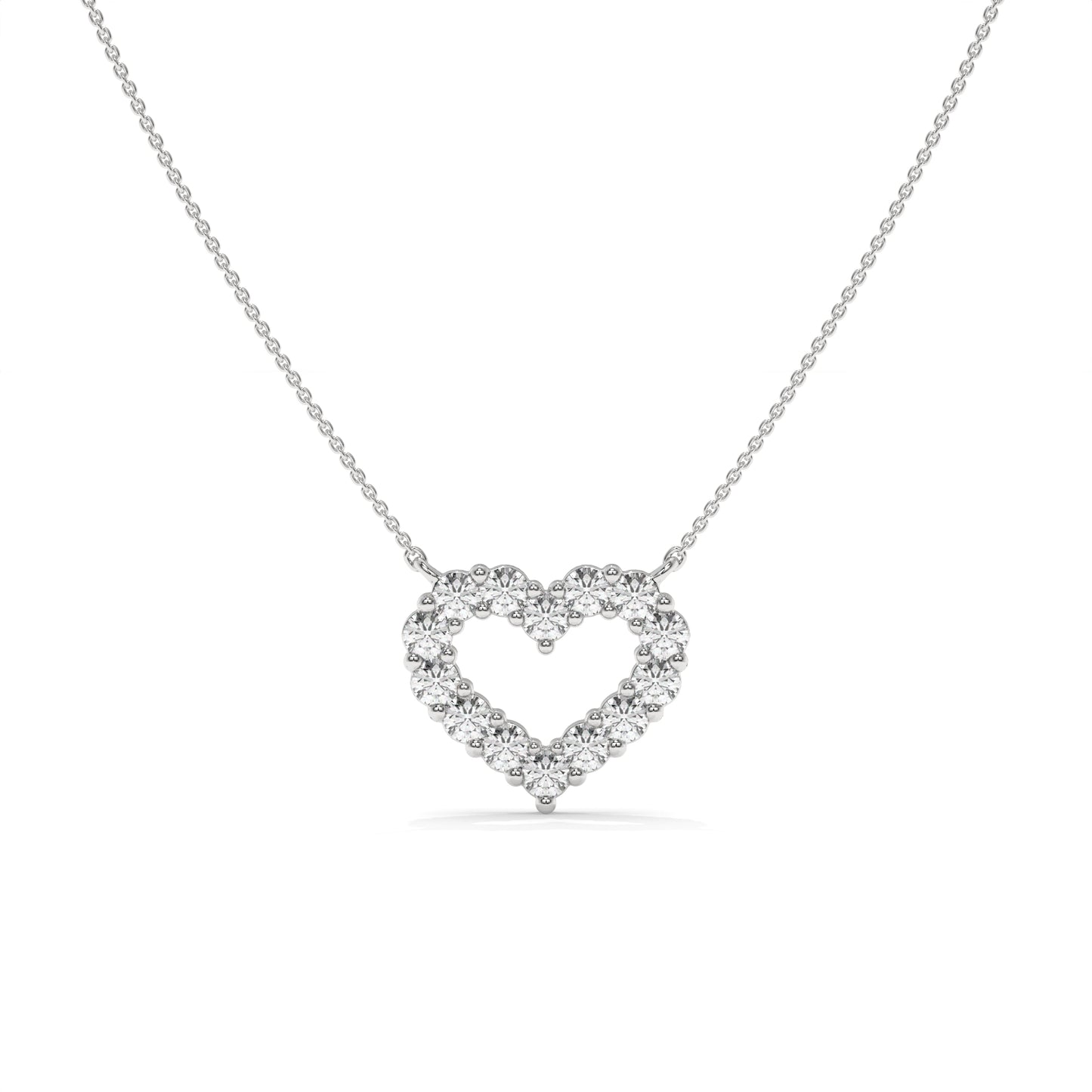 Open Heart Necklace – 0.48 CTW