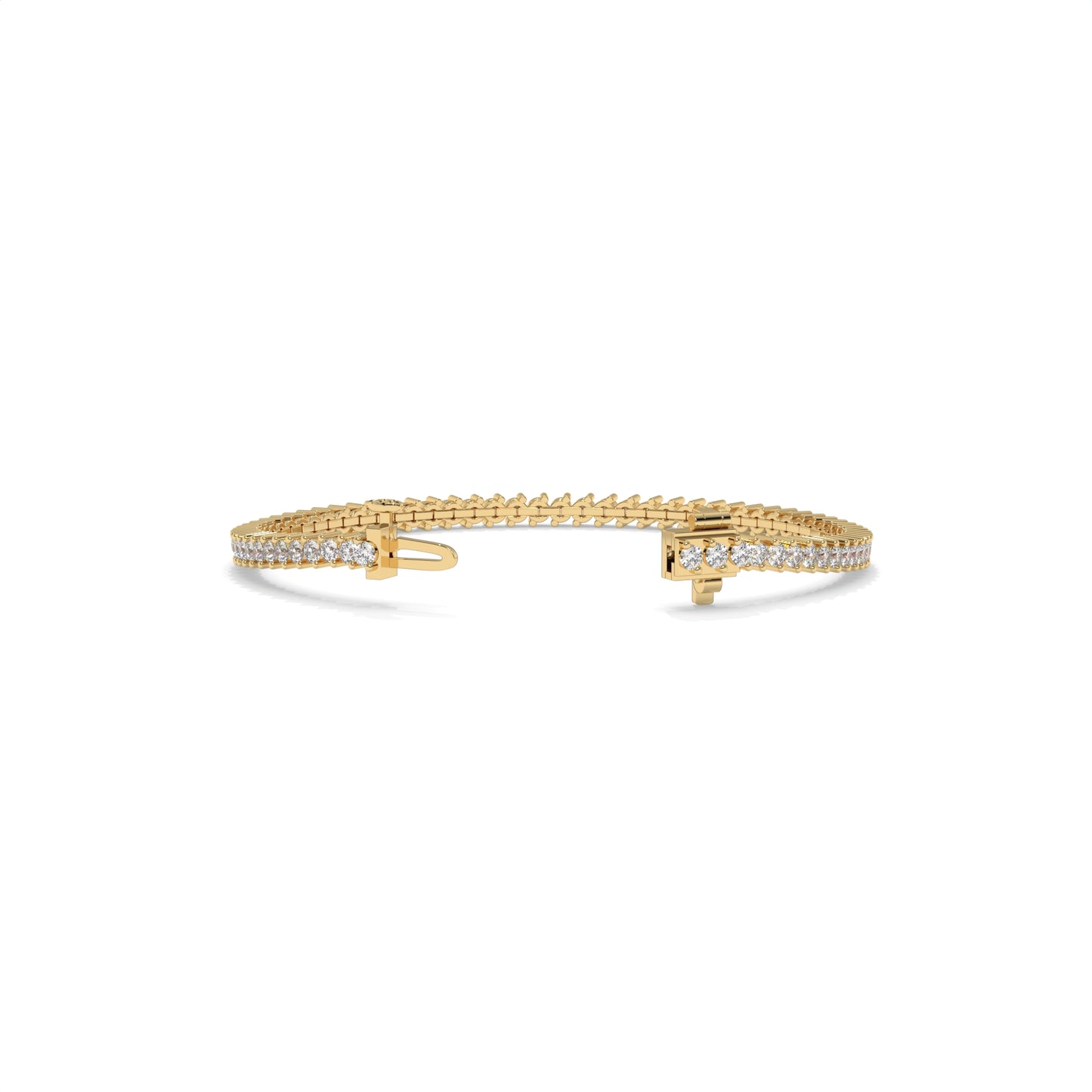 Chevron Diamond Tennis Bracelet - 3.12 CTW