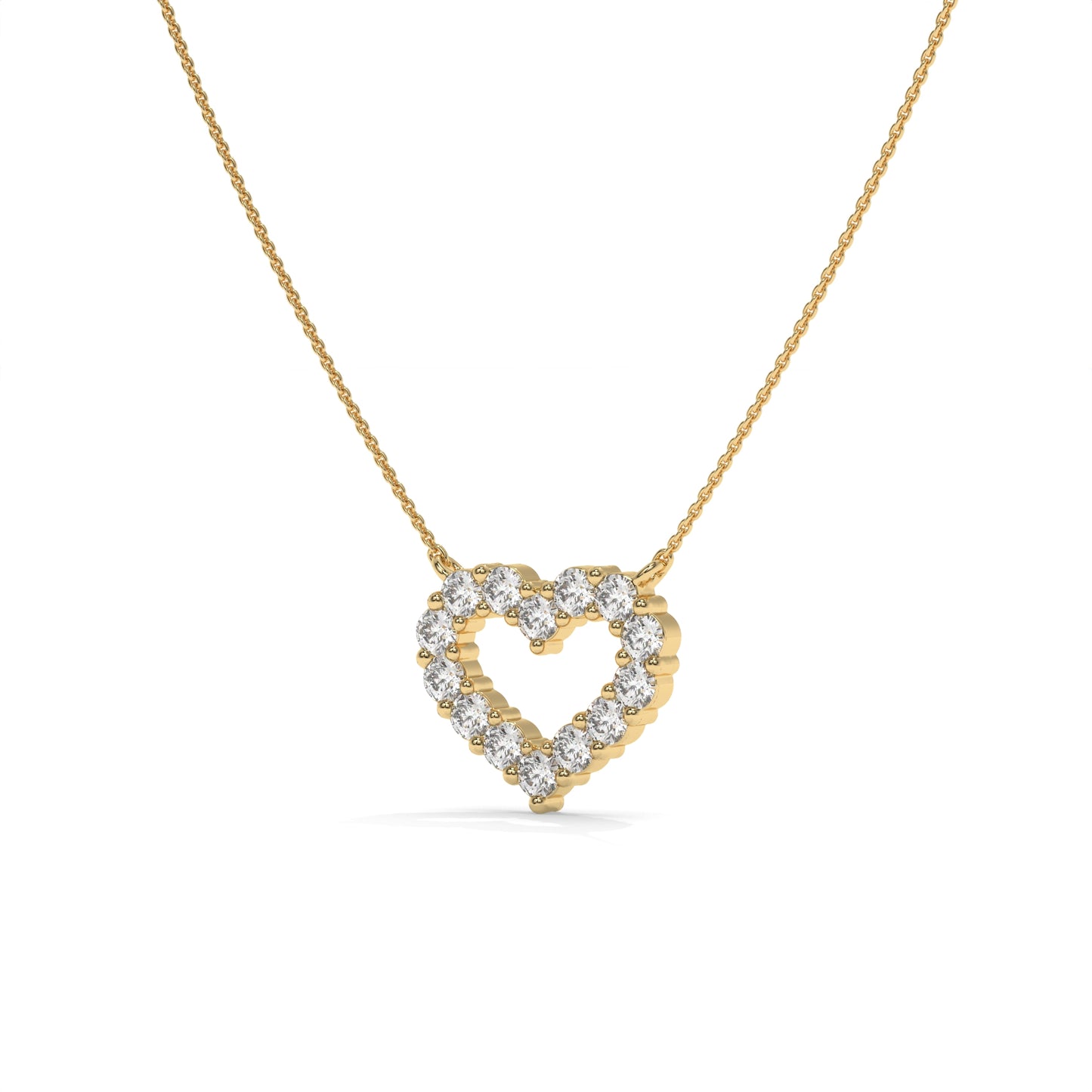 Open Heart Necklace – 0.48 CTW