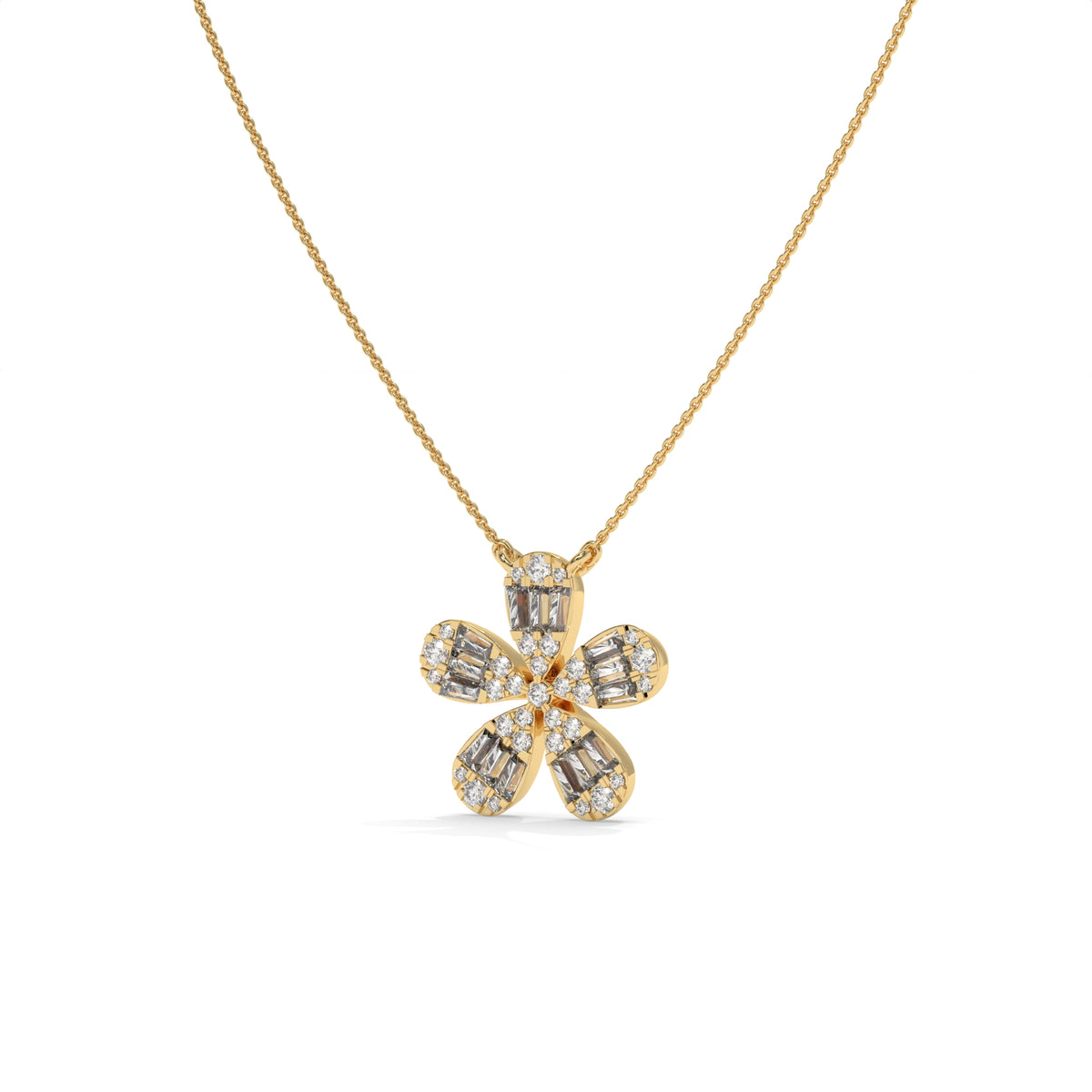 0.47 CTW Lab-Grown Diamond Cross Pendant Necklace