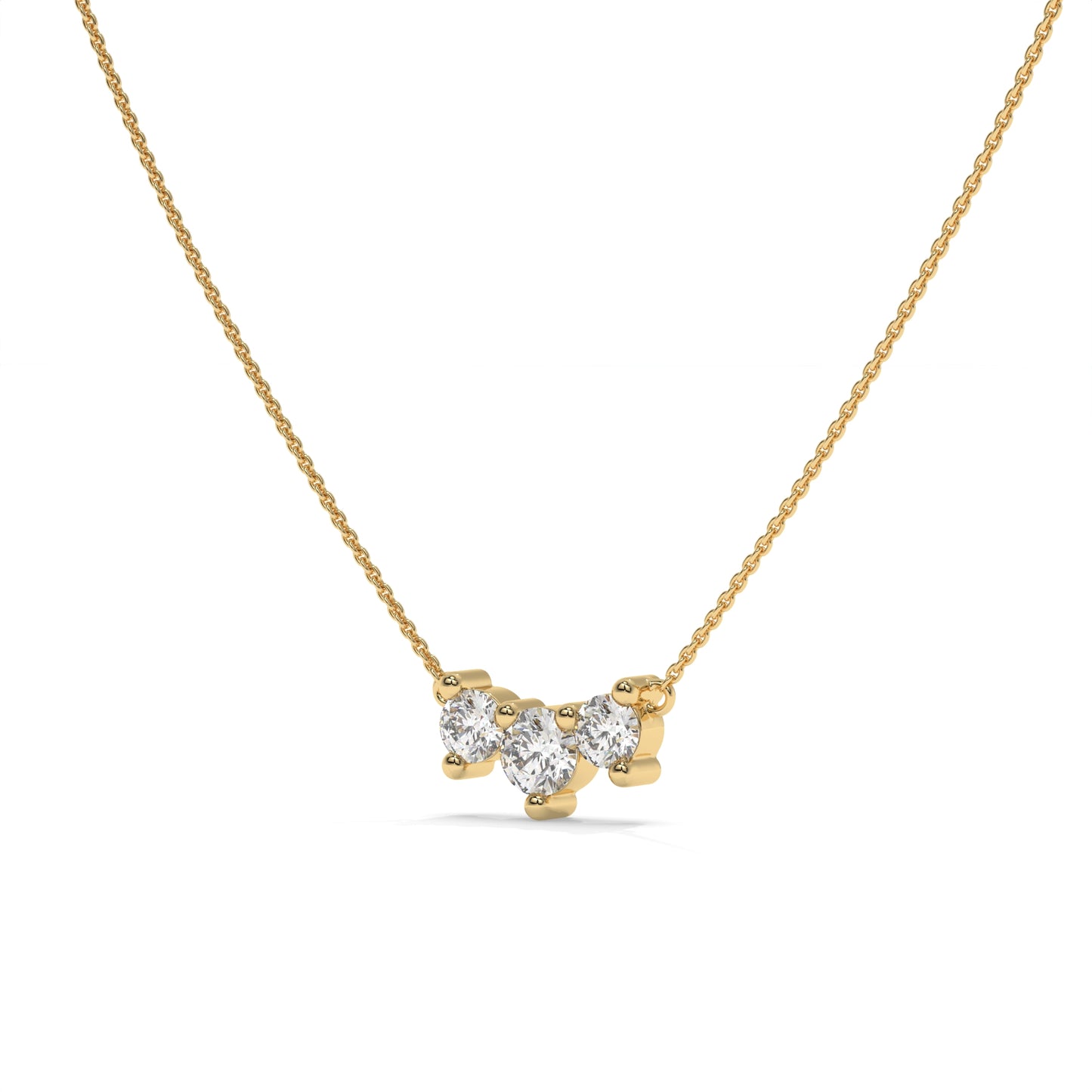 Celestial Cluster Diamond Pendant Necklace – 0.53 CTW