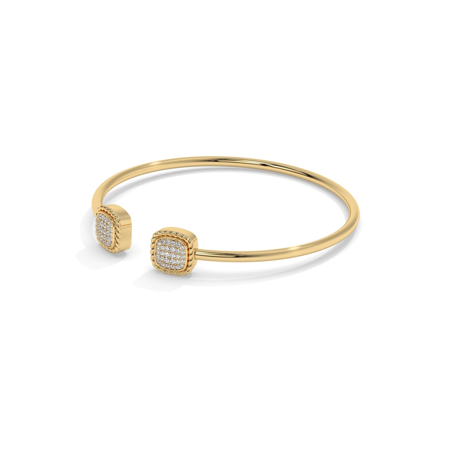Open Cuff Diamond Bangle Bracelet – 0.40 CTW