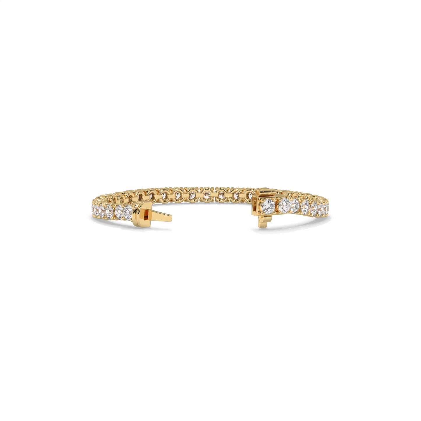 4.20 CTW Chevron Diamond Bangle Bracelet