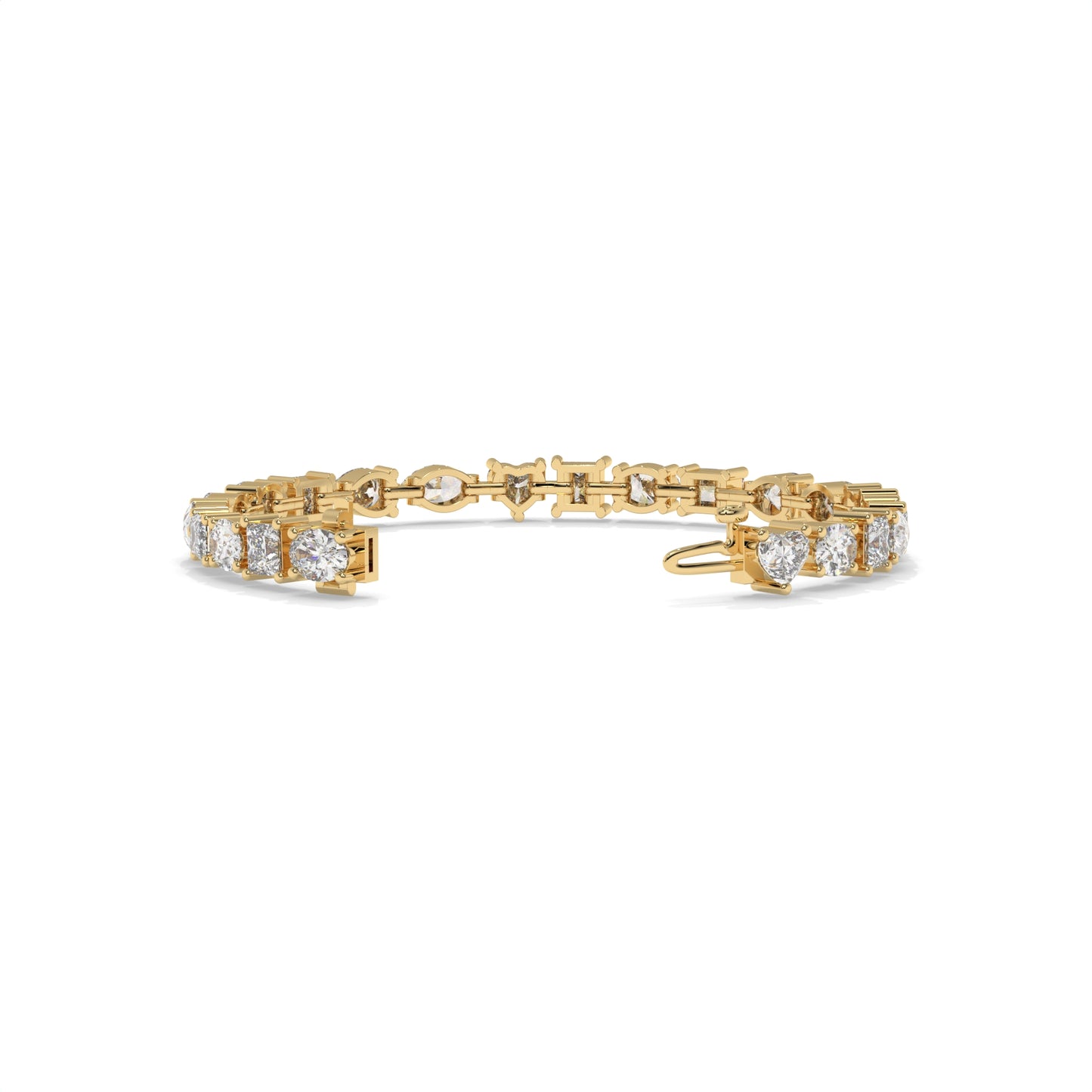 12.47 CTW Alternating Round Diamond Tennis Bracelet