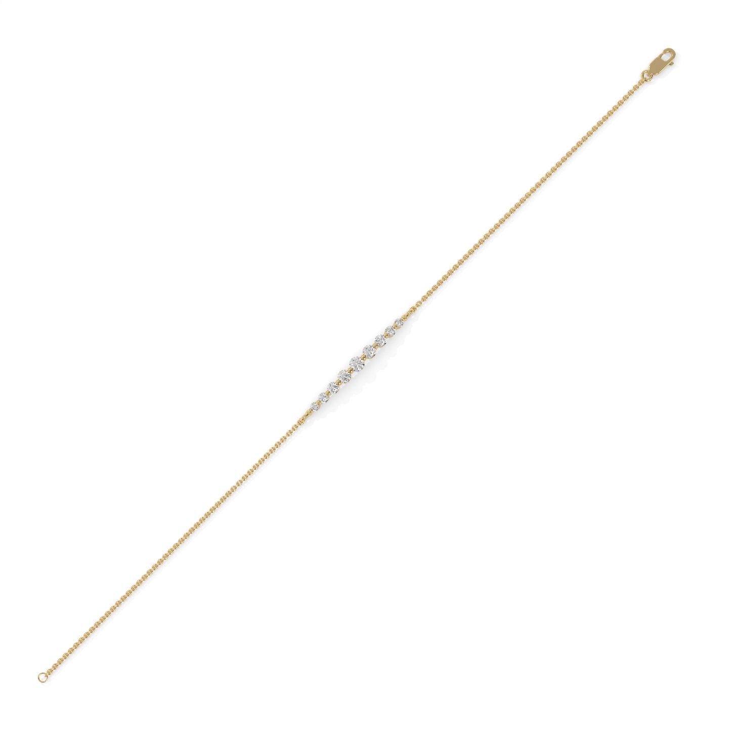 Minimalist Diamond Bar Bracelet – 0.31 CTW