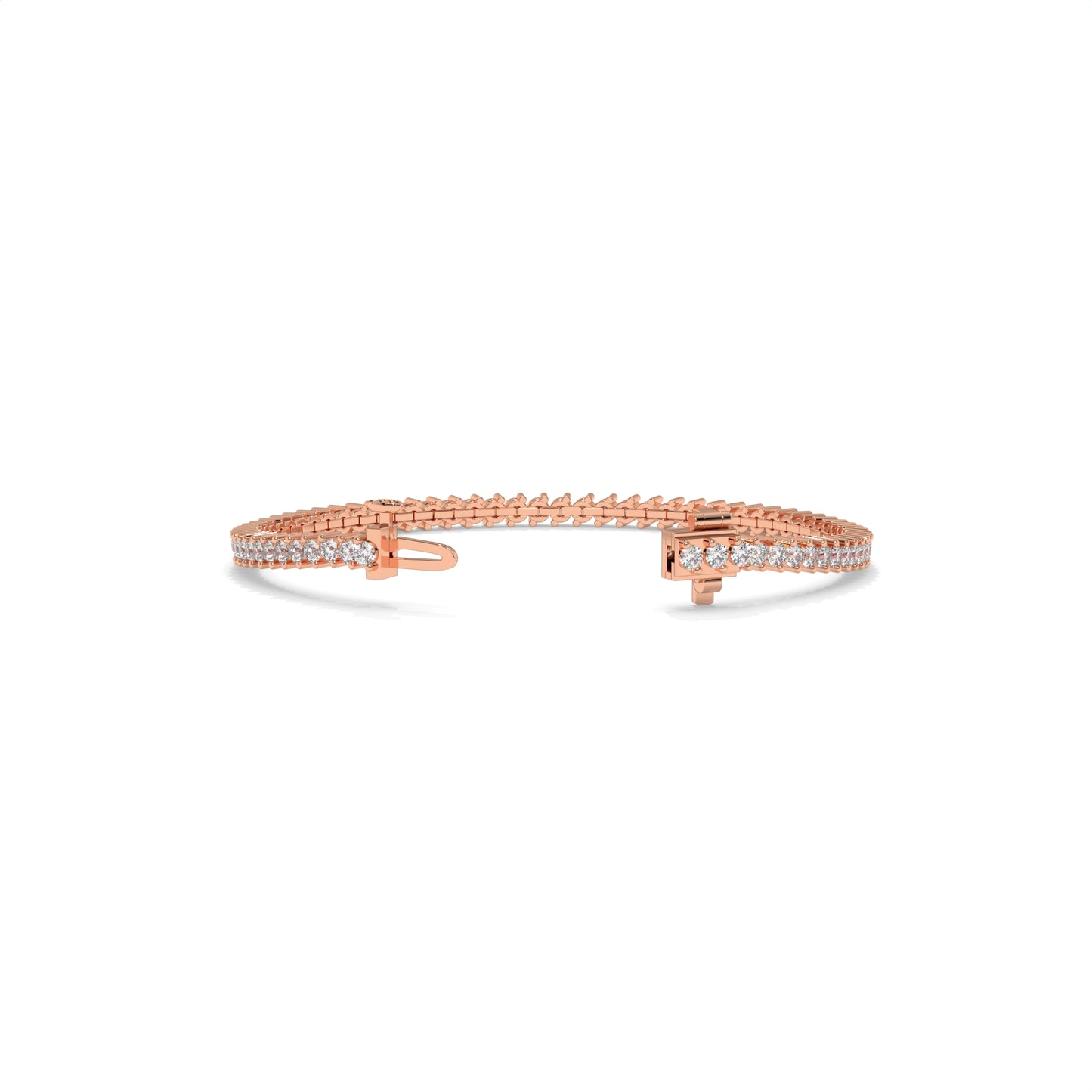 Chevron Diamond Tennis Bracelet - 3.12 CTW