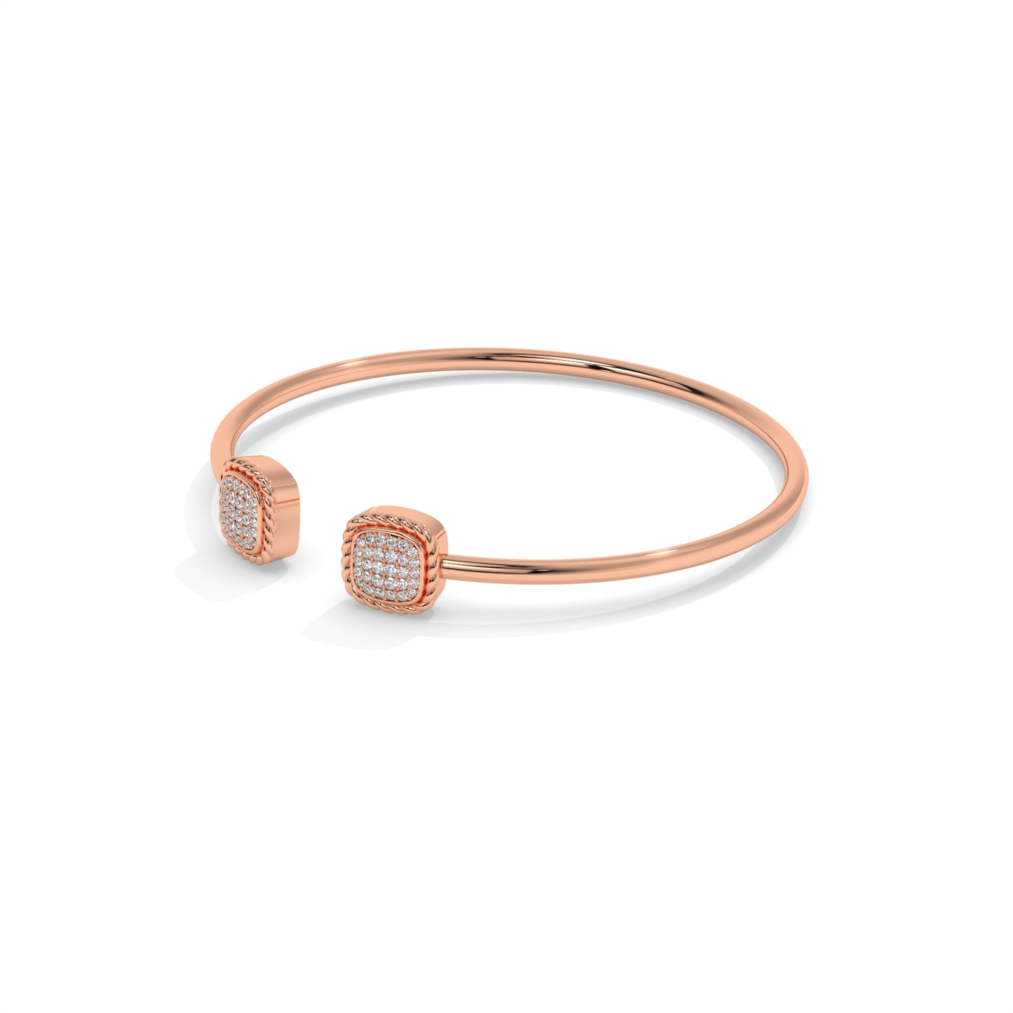 Open Cuff Diamond Bangle Bracelet – 0.40 CTW