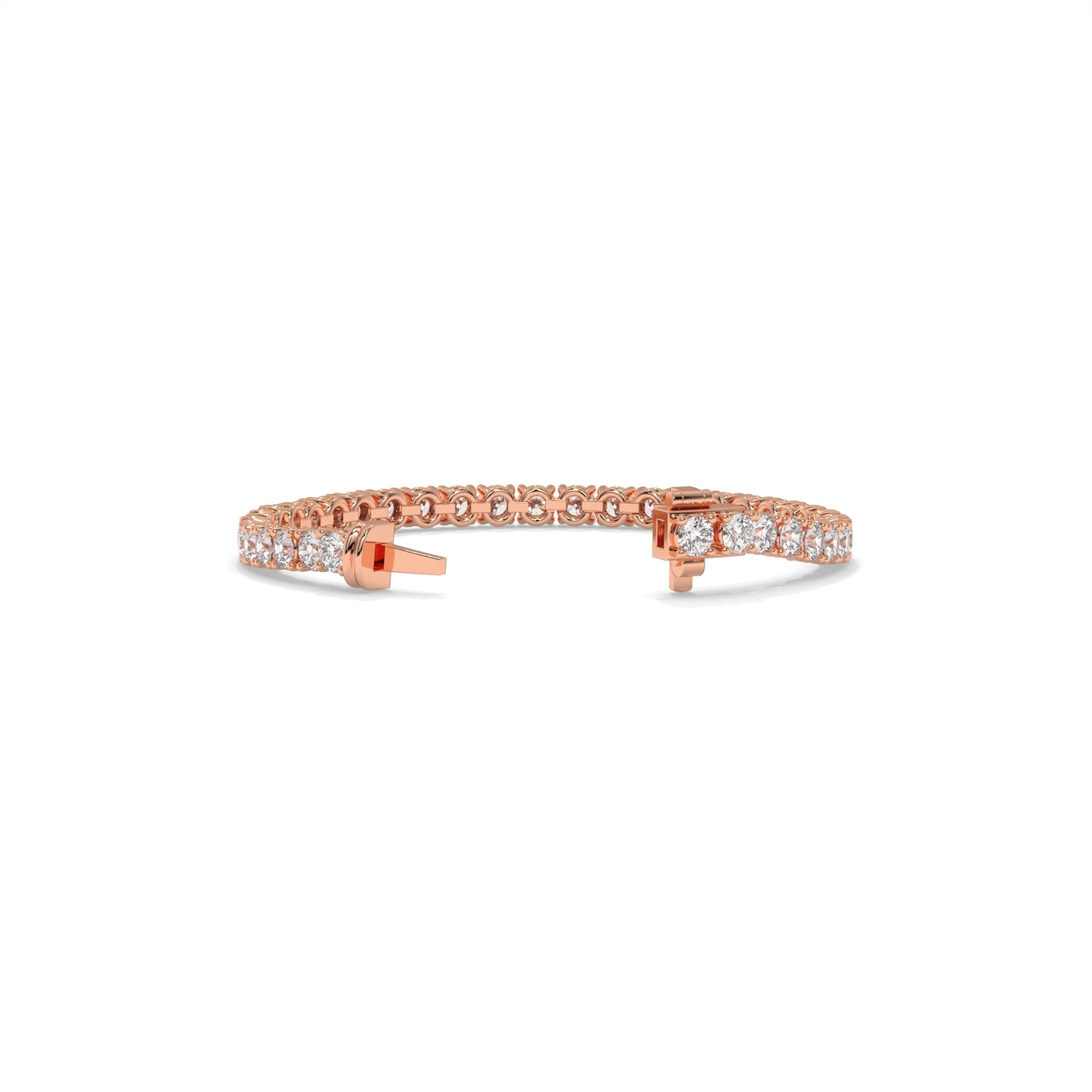 4.20 CTW Chevron Diamond Bangle Bracelet
