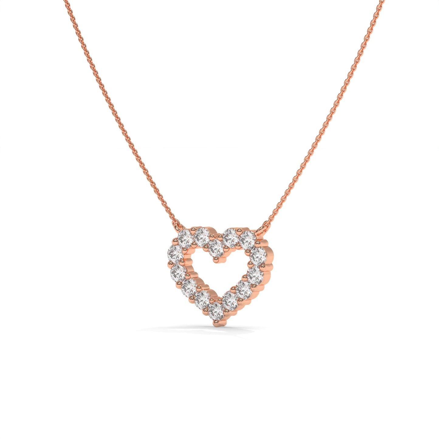 Open Heart Necklace – 0.48 CTW