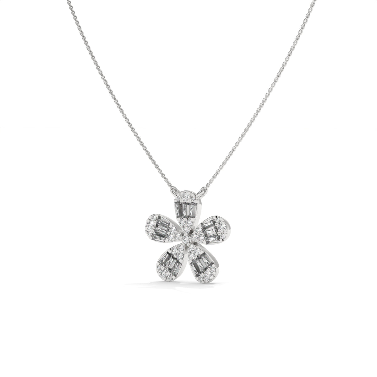 0.47 CTW Lab-Grown Diamond Cross Pendant Necklace