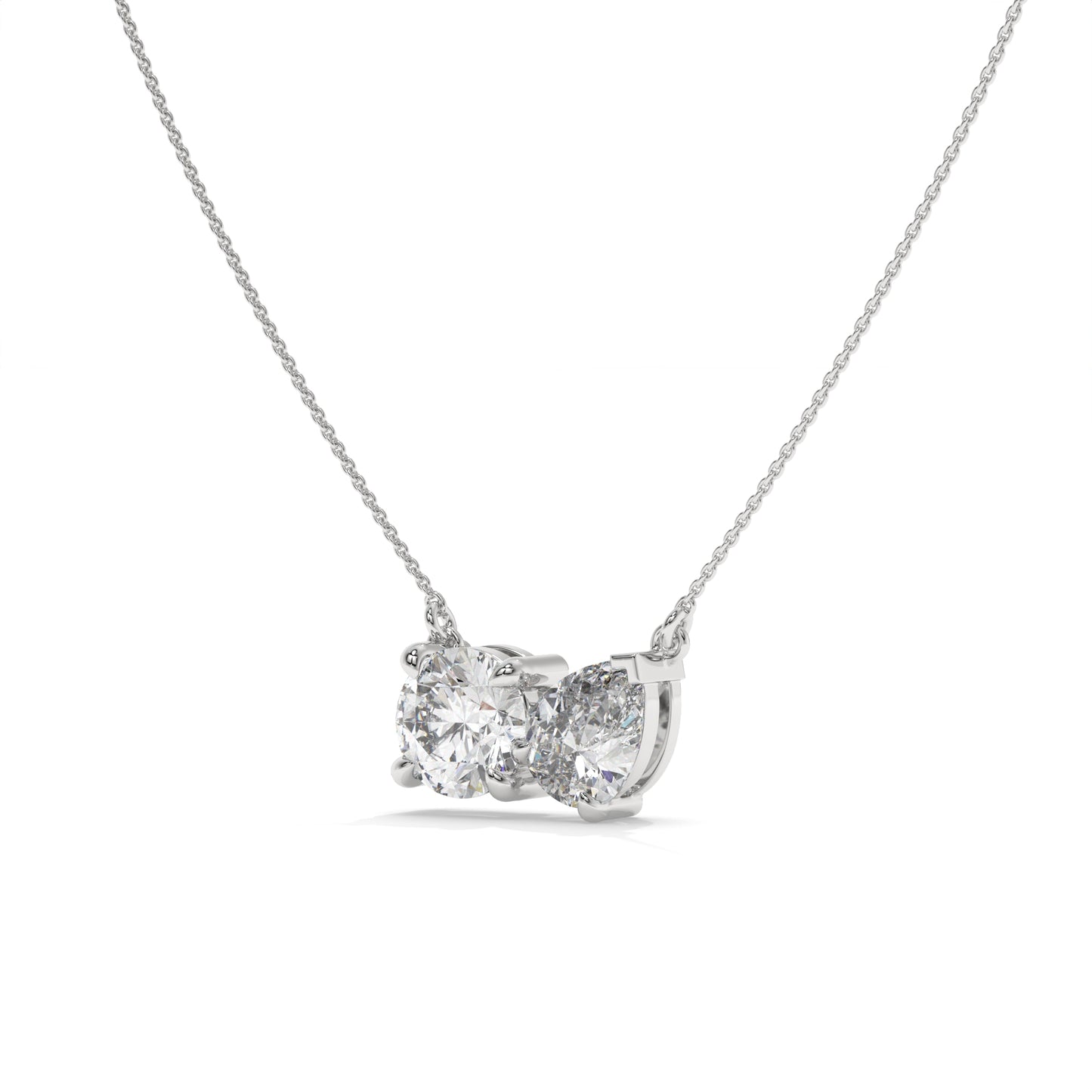 2.00 CTW Diamond Bow Necklace