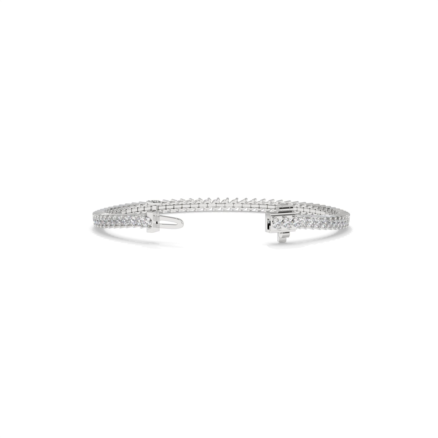 Chevron Diamond Tennis Bracelet - 3.12 CTW