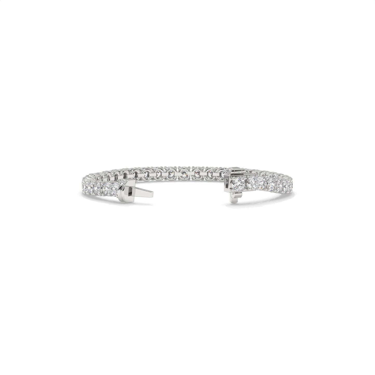 4.20 CTW Chevron Diamond Bangle Bracelet