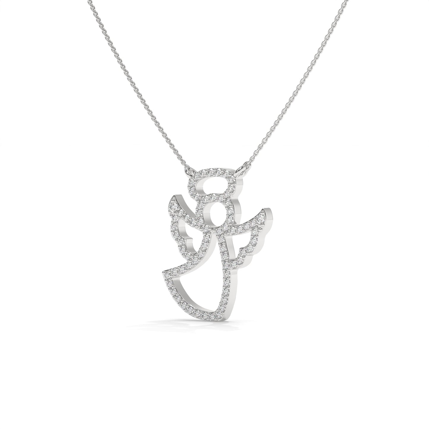 Angel Diamond Pendant Necklace - 0.27 CTW
