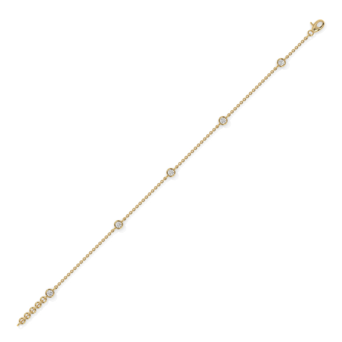 Gold bracelet with small diamonds GLAM NYC