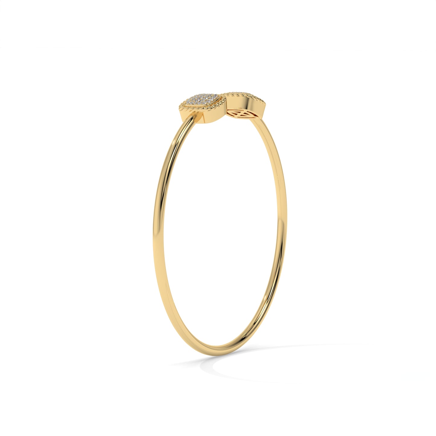 Open Cuff Diamond Bangle Bracelet – 0.40 CTW