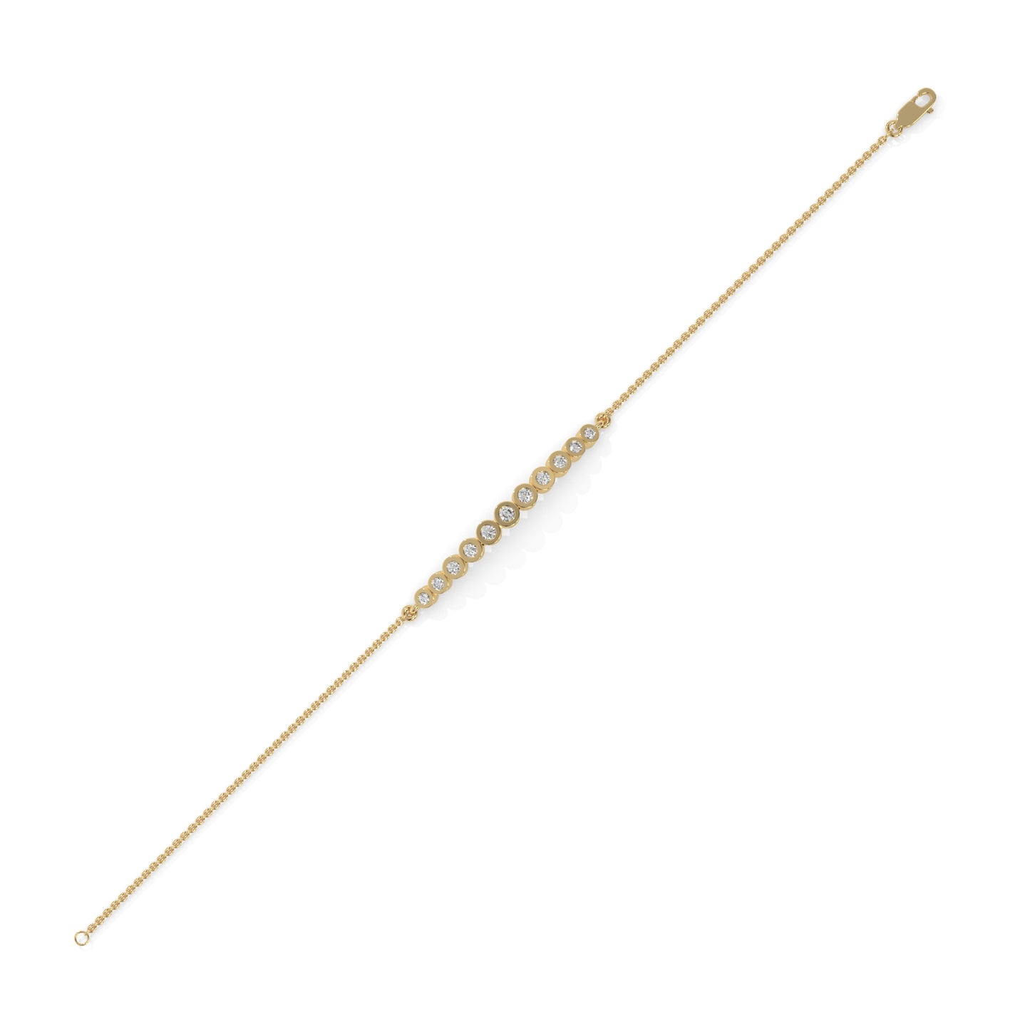 0.25 CTW Diamond Bar Bracelet