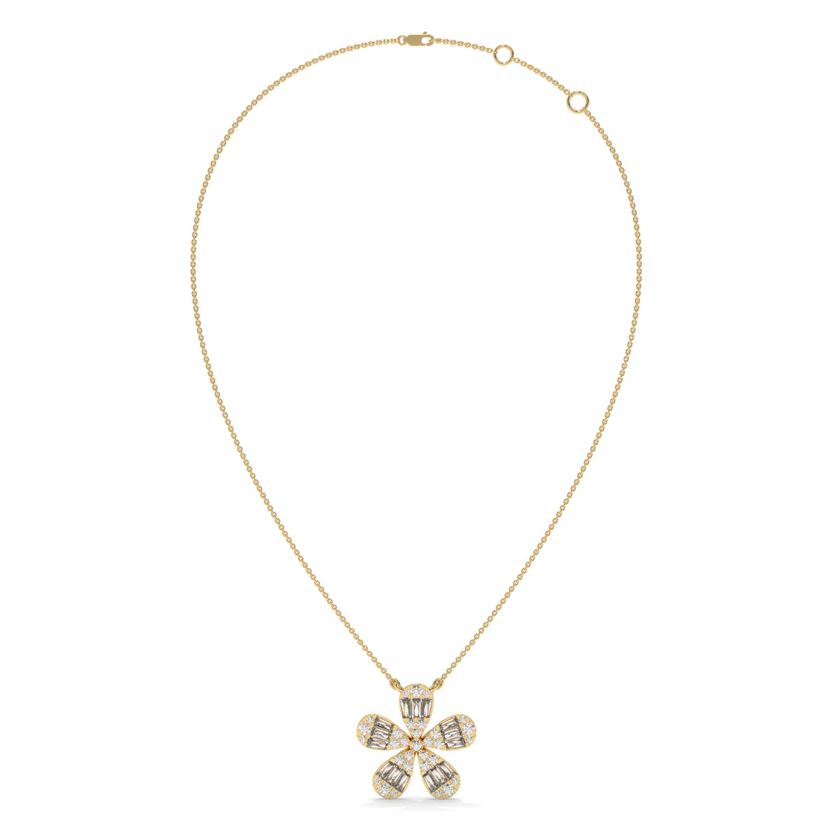 0.47 CTW Lab-Grown Diamond Cross Pendant Necklace