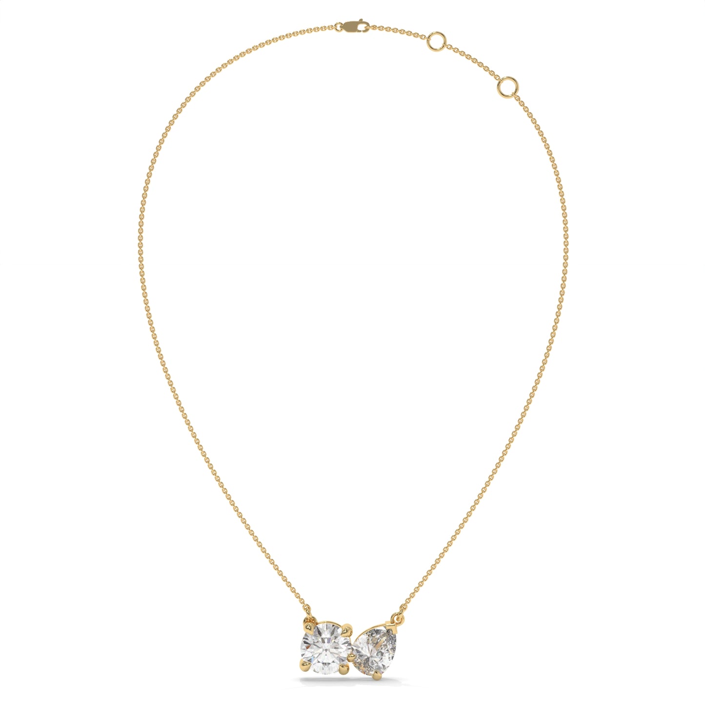 2.00 CTW Diamond Bow Necklace