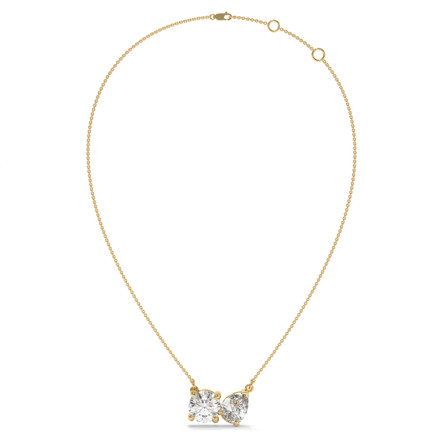 2.00 CTW Diamond Bow Necklace