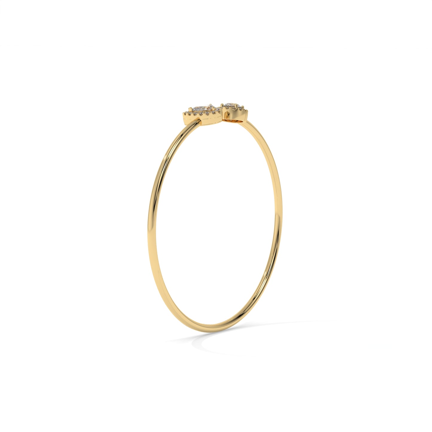 Open Cuff Diamond Bangle Bracelet – 0.93 CTW