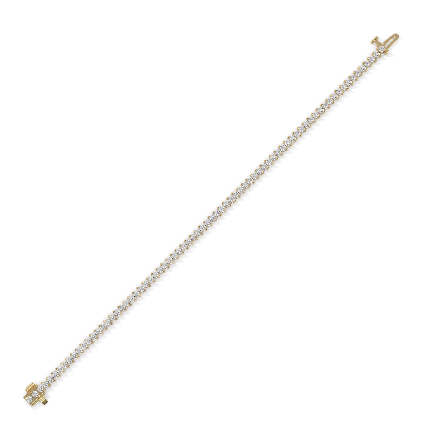 Chevron Diamond Tennis Bracelet - 3.12 CTW
