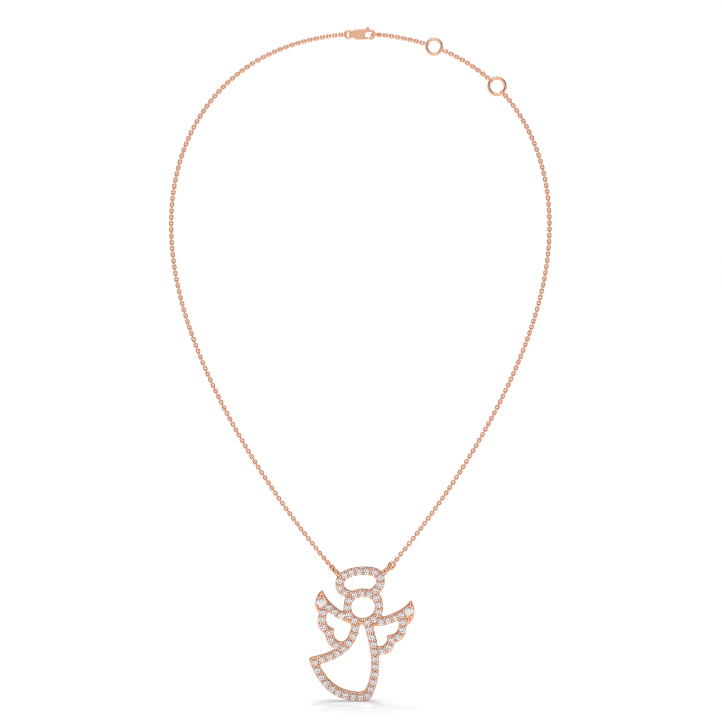 Angel Diamond Pendant Necklace - 0.27 CTW