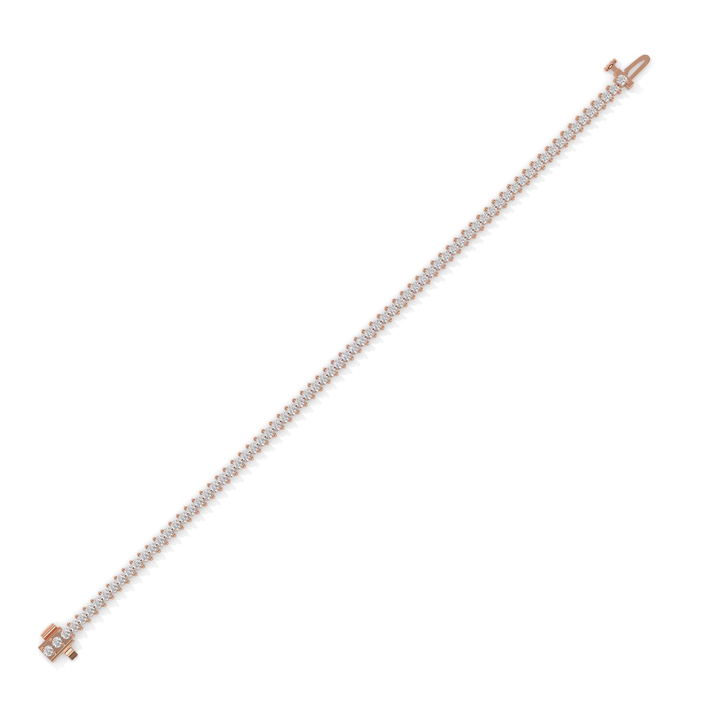 Chevron Diamond Tennis Bracelet - 3.12 CTW