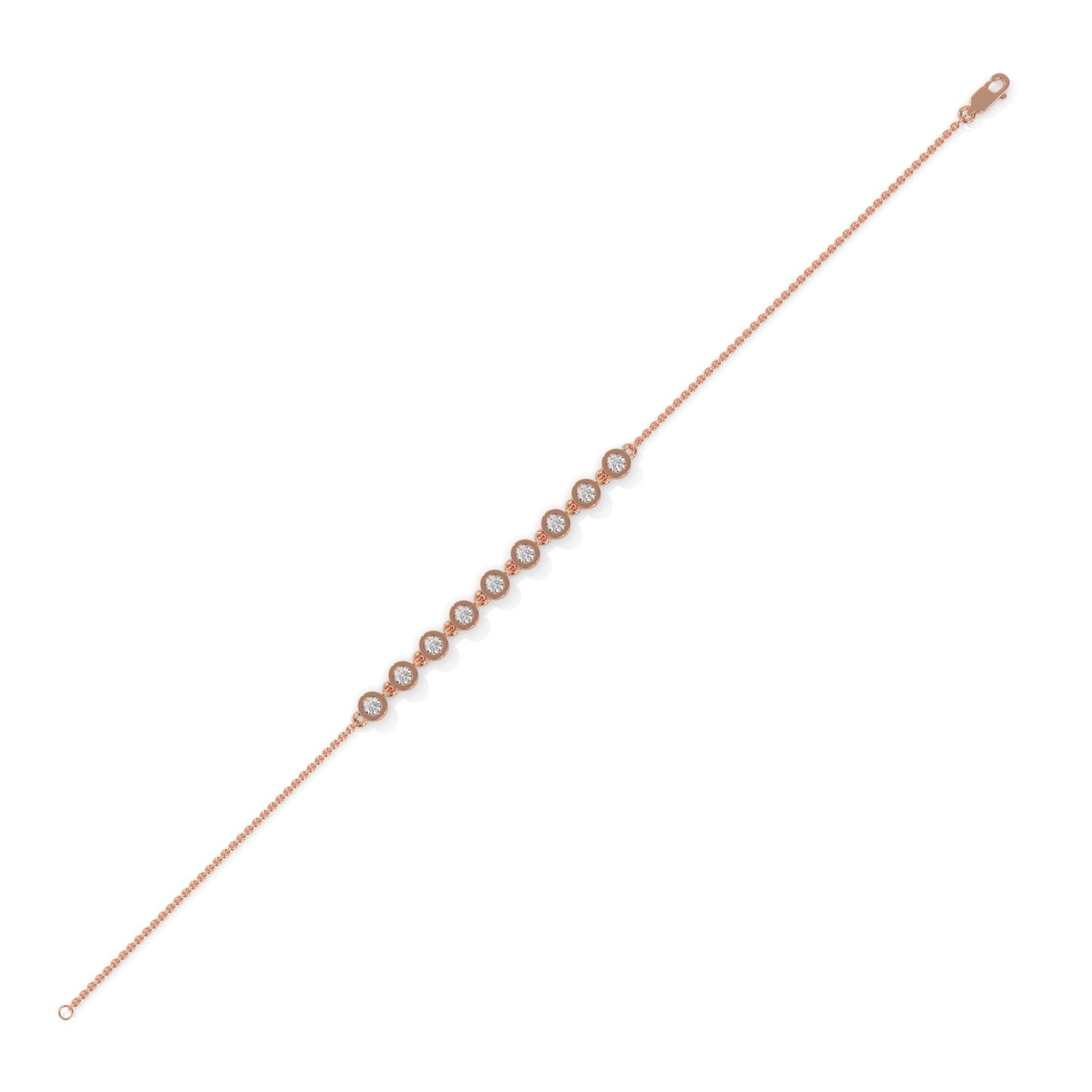Graduated Diamond Station Bracelet – 0.51 CTW