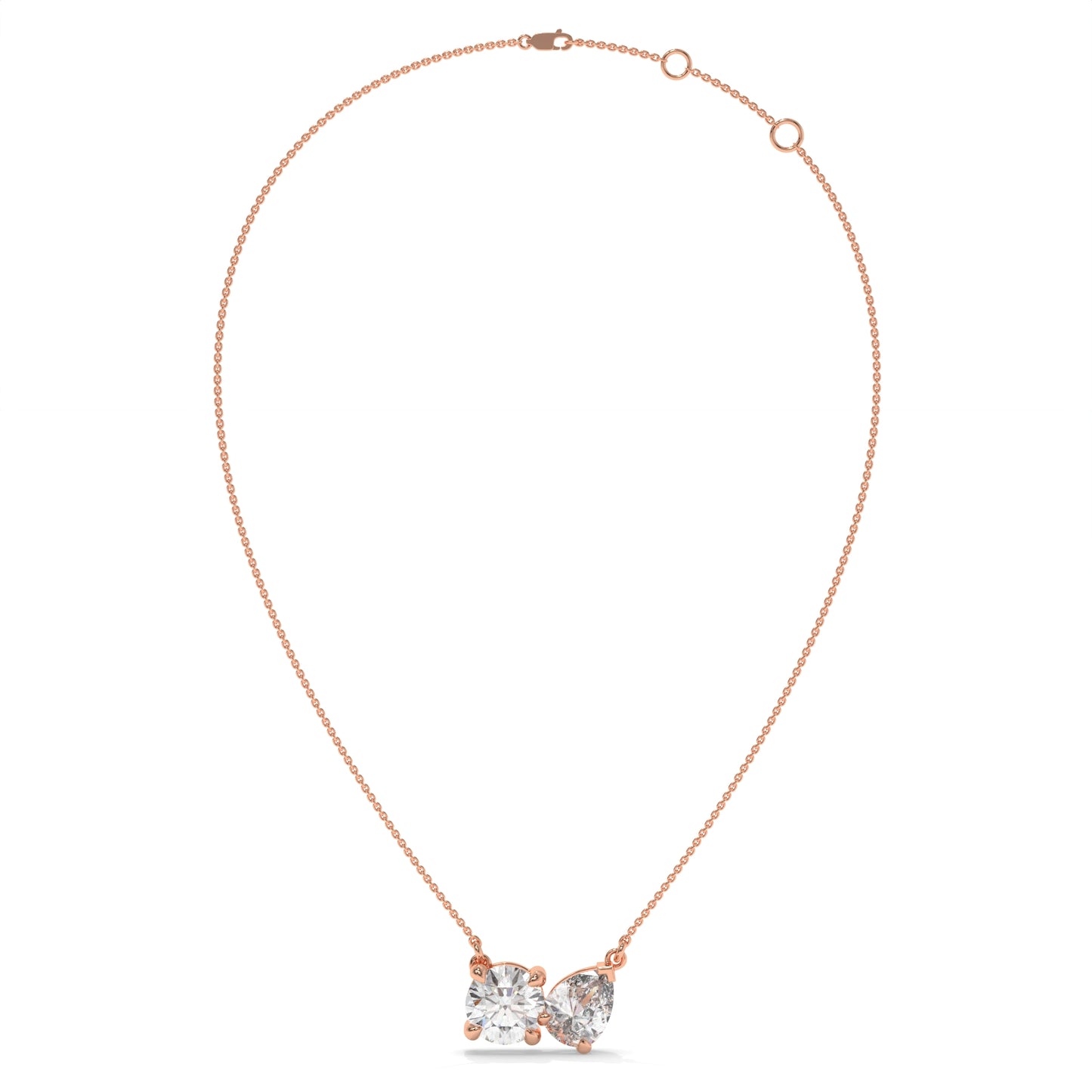 2.00 CTW Diamond Bow Necklace