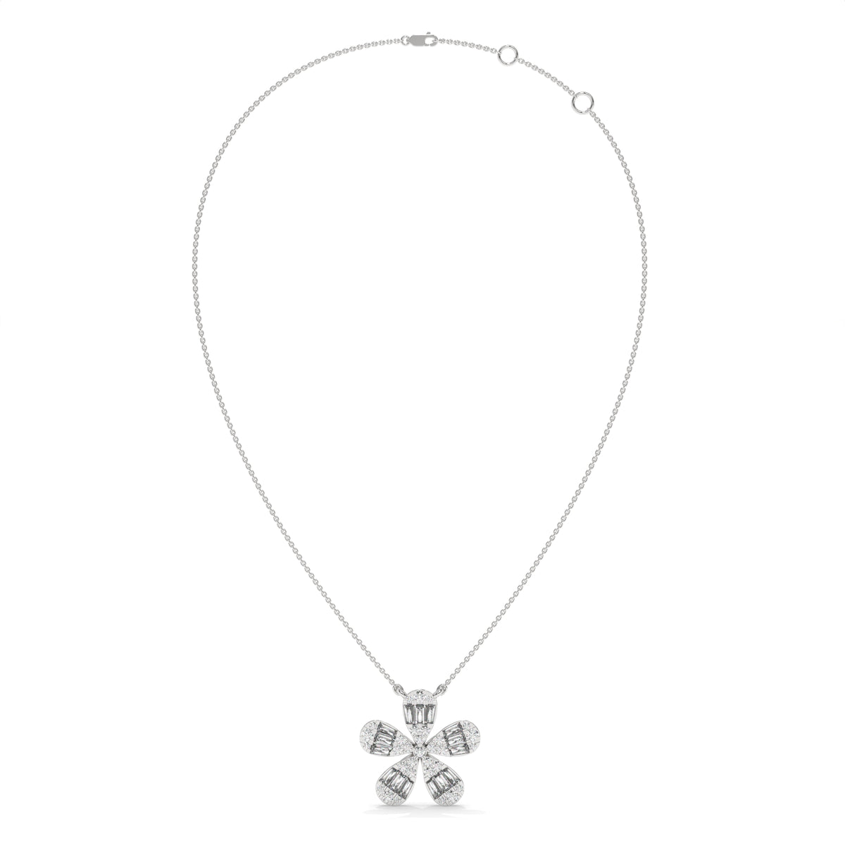 0.47 CTW Lab-Grown Diamond Cross Pendant Necklace