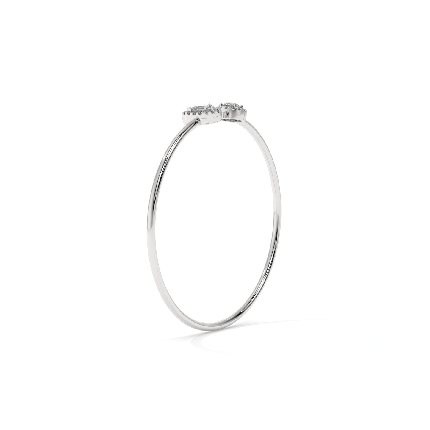 Open Cuff Diamond Bangle Bracelet – 0.93 CTW