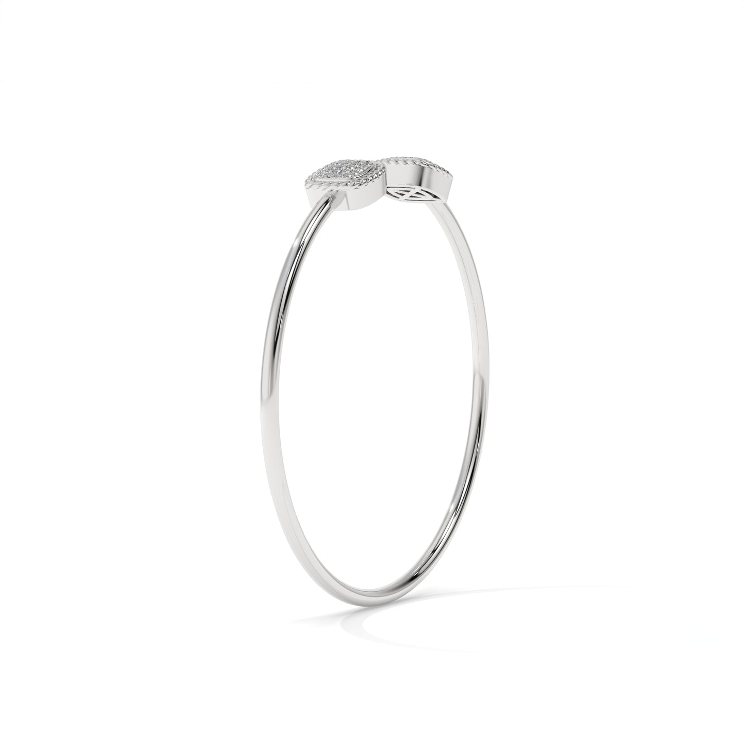 Open Cuff Diamond Bangle Bracelet – 0.40 CTW