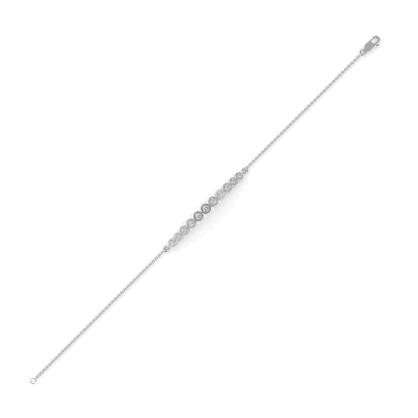 0.25 CTW Diamond Bar Bracelet