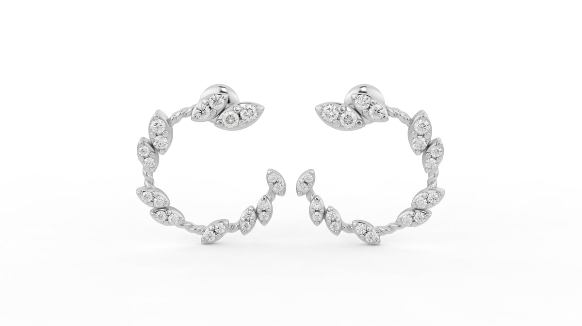 0.73 CTW Diamond Hoop Earring