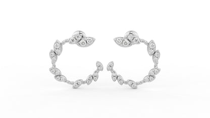 0.73 CTW Diamond Hoop Earring