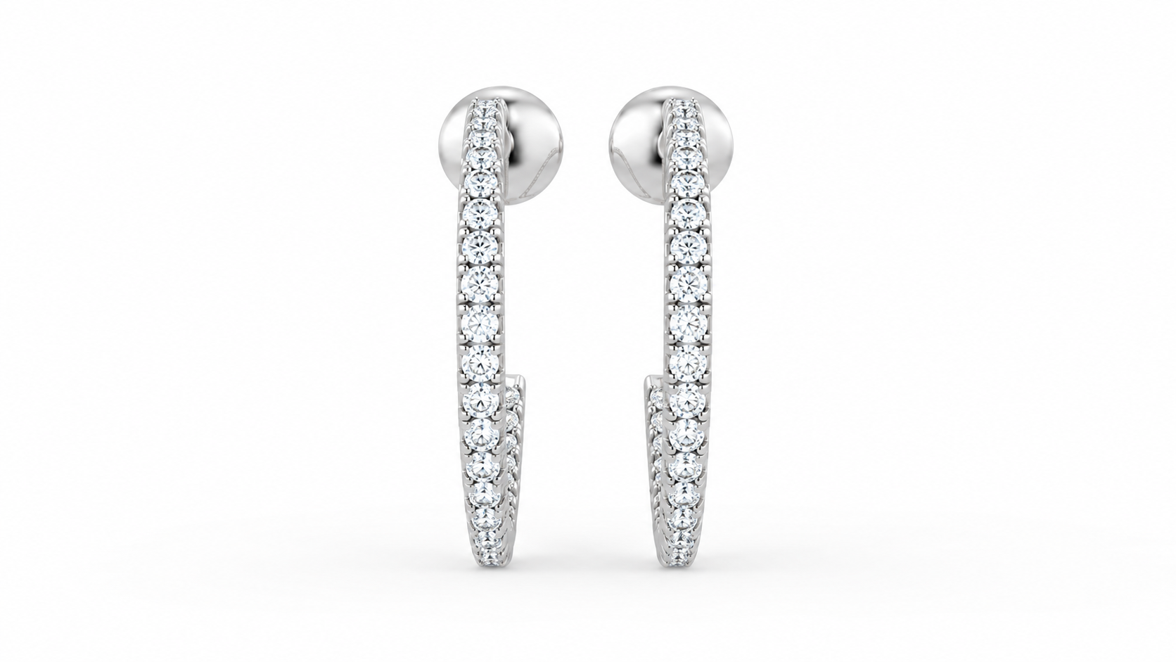 0.41 CTW Diamond Inside-Out Hoop Earrings