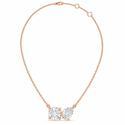 2.00-ctw-diamond-bow-necklace-rose-gold-full-view