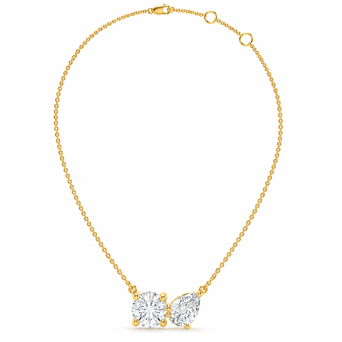 2.00 CTW Diamond Bow Necklace-1
