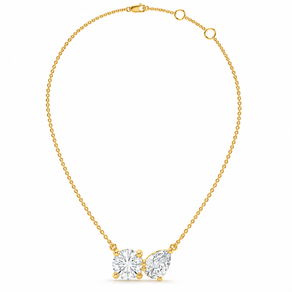 2.00 CTW Diamond Bow Necklace-1