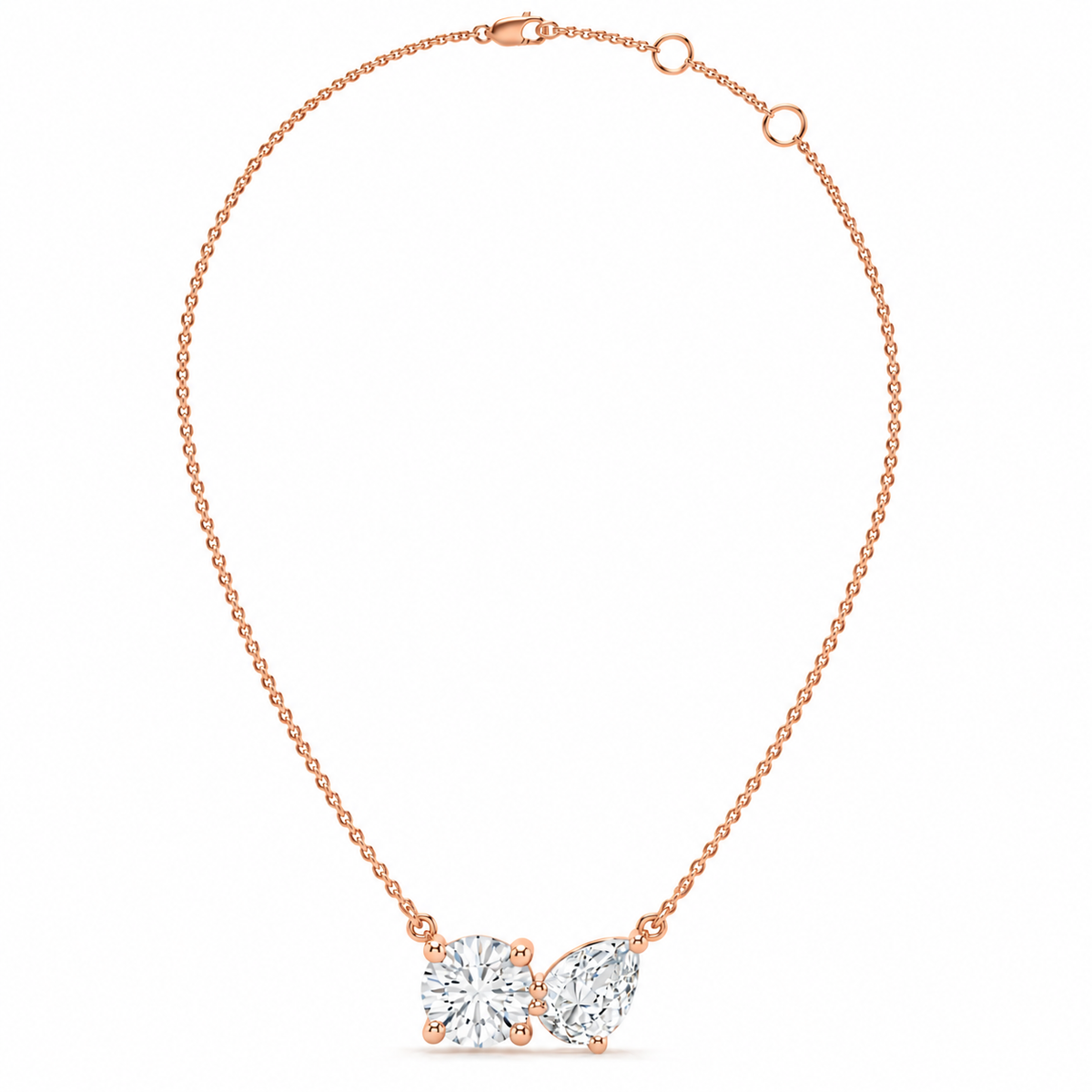 2.00 CTW Diamond Bow Necklace-2