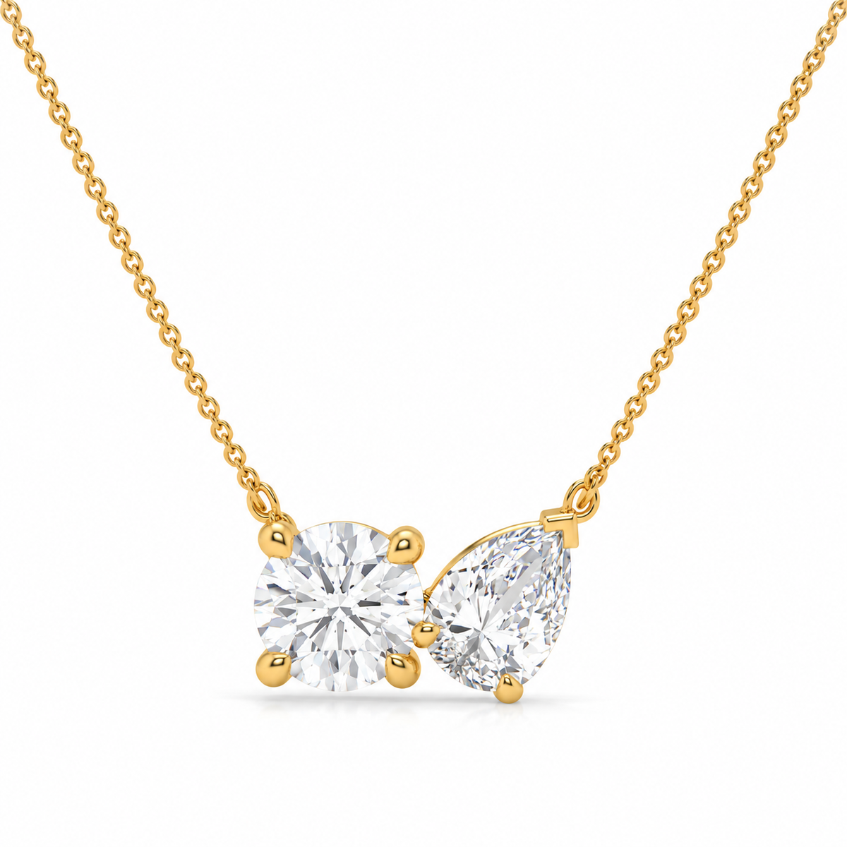 2.00 CTW Diamond Bow Necklace-3